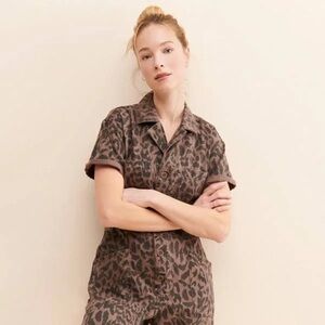 Pistola Grover Jumpsuit Leopard Coveralls sz L